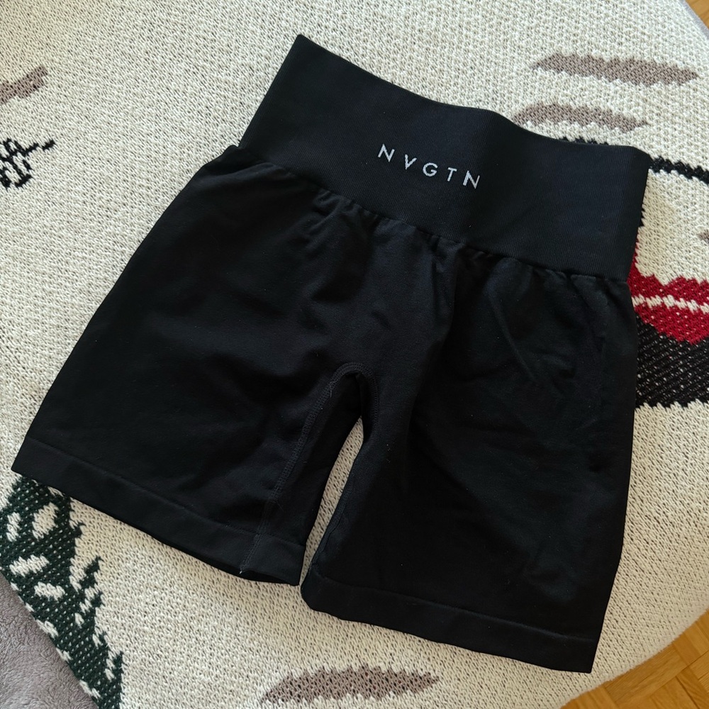 Nvgtn black solid pro shorts
